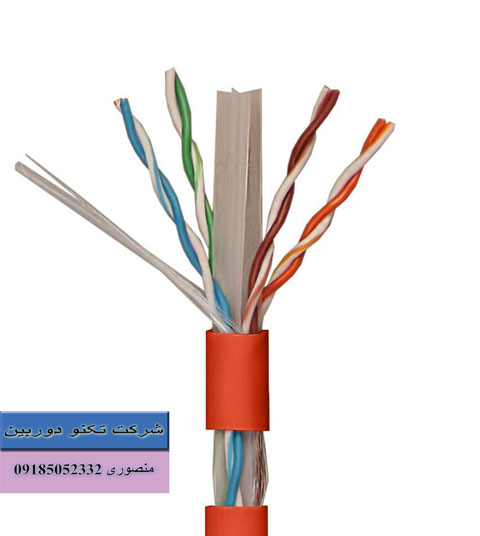 فروش عمده کابل شبکه CAT6 دوربین مداربسته